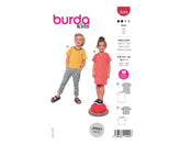 Schnittmuster burda kids - Kleid & Shirt 9229